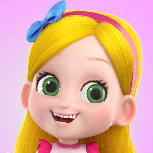 girl expressions 3D model
