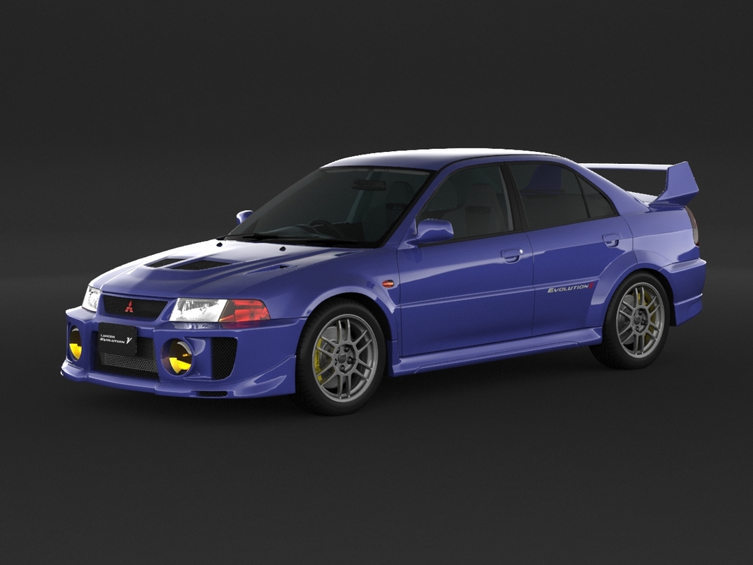 mitsubishi evolution 5 3D model