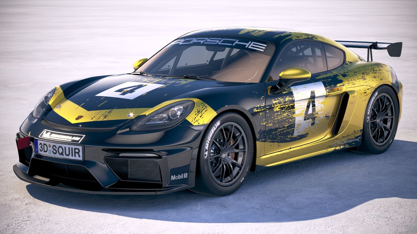 Porsche 718 Cayman 3d Model Turbosquid 1429025