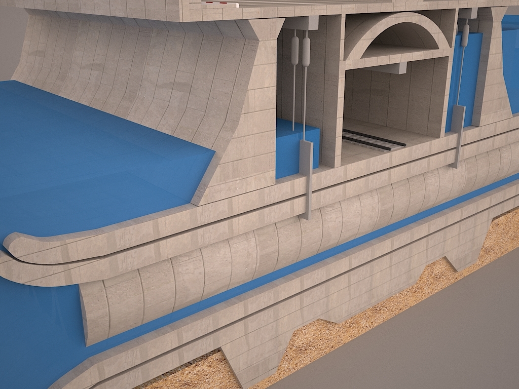 马尔马雷隧道3d模型