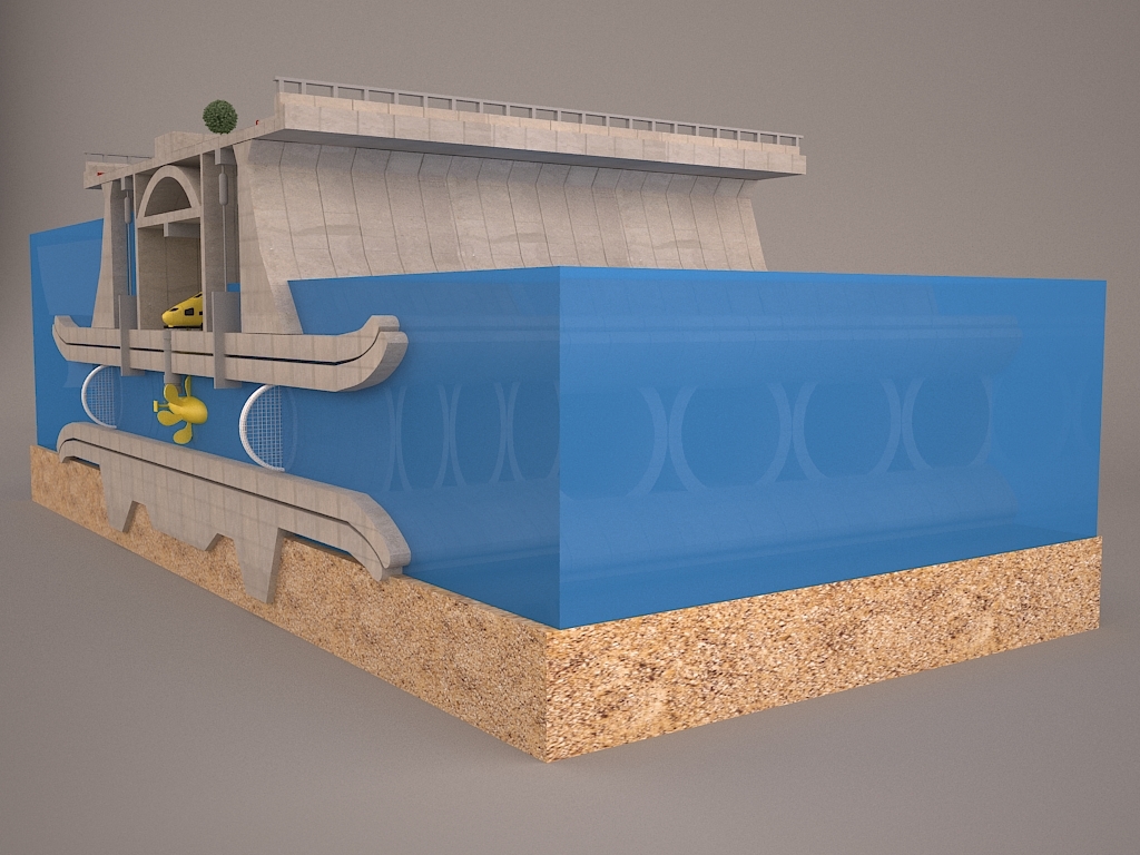 马尔马雷隧道3d模型