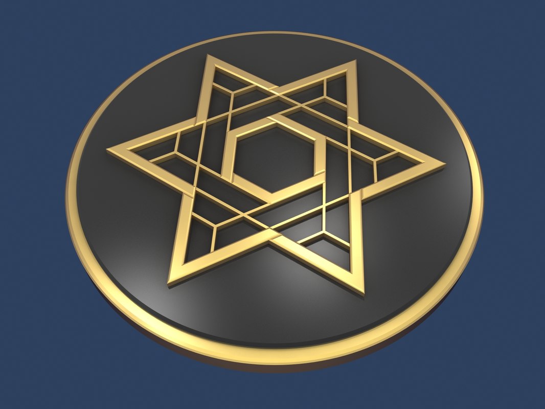 3D star david medallion - TurboSquid 1429663