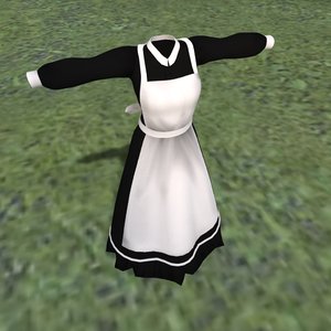 3D model maid outfit