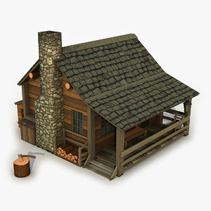 3D model forest house