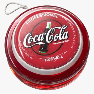 3D realistic yo-yo coca-cola