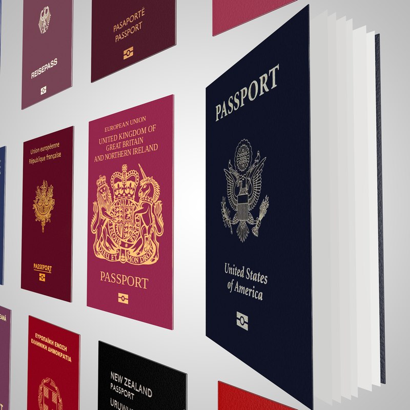 3D 16 passports world - TurboSquid 1430168