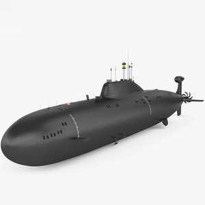 akula class submarine 3D model