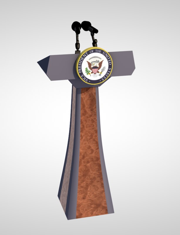 Podium president presidential 3D model TurboSquid 1430297