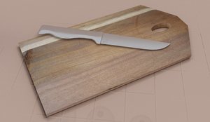 knife cutting board 3D model