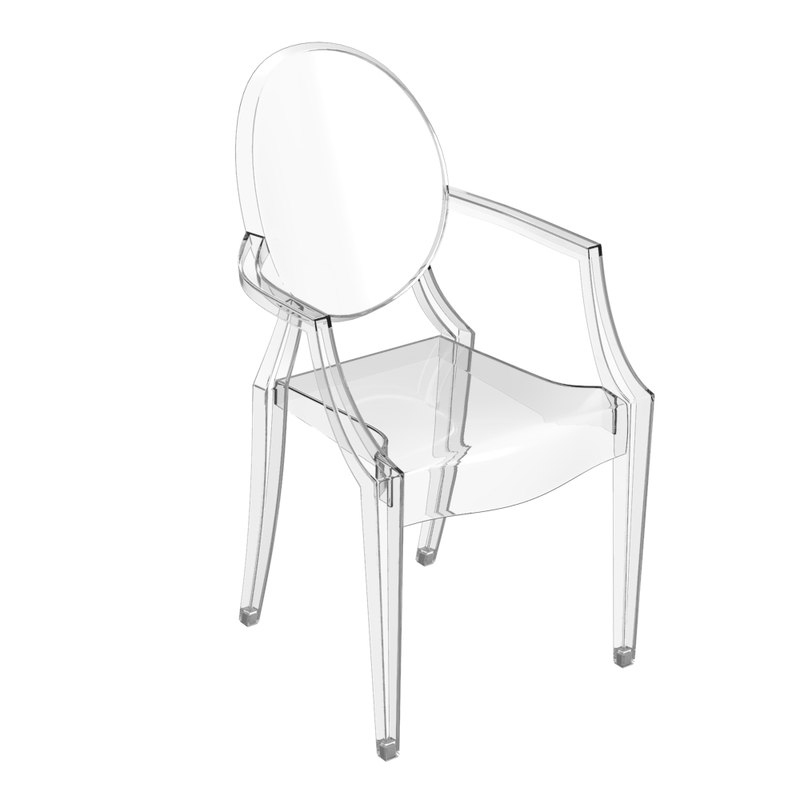 3D Other Louis ghost chair