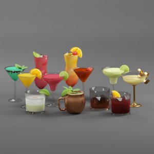 cocktail drink beverage model