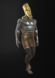 3D model daniel 2 statue king