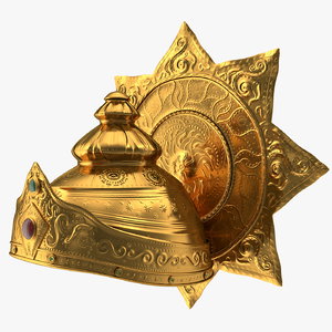 3D crown hindu god