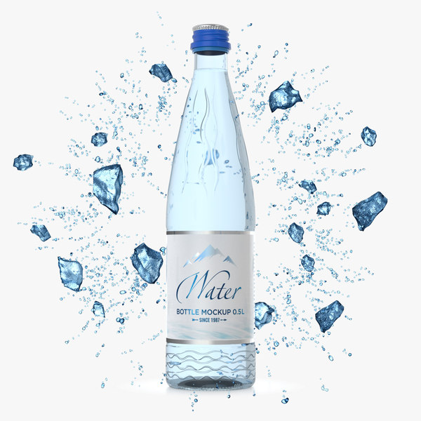 Download Glass Water Bottle 50 3d Model Turbosquid 1429764