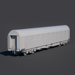 passenger train car 3D model