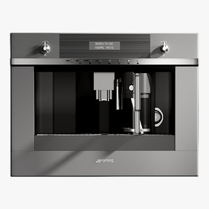 3D model realistic coffee machine linea