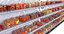 3D supermarket shelving tomatoes