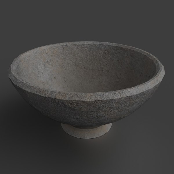3D medieval tavern bowl