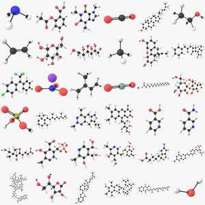 36 molecule pack 3D