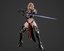 elf swordmaster ready 3D model