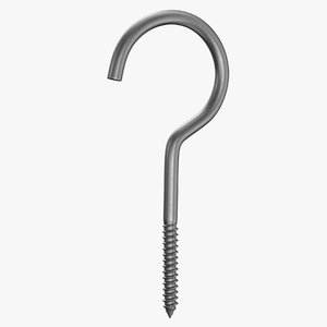 3D screw hook
