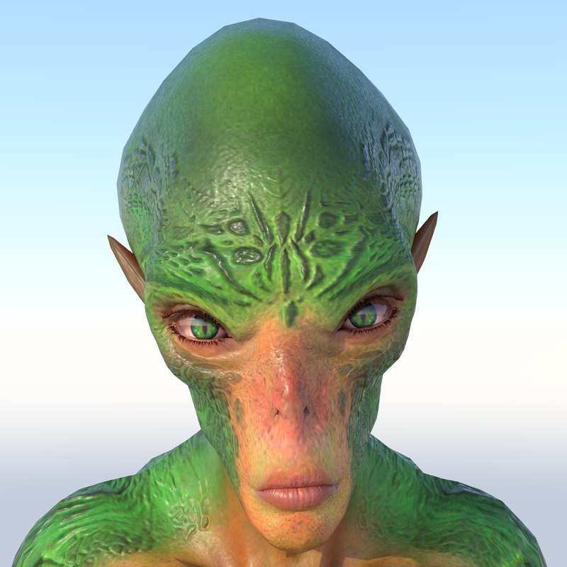 3d Female Alien Character Animations Model Turbosquid 1421066
