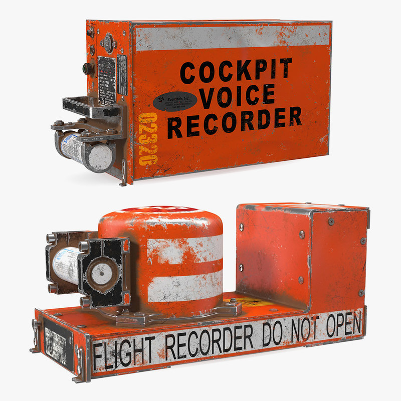 3D crashed flight recorders - TurboSquid 1431057