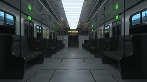 3D train interior