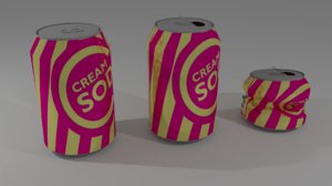 3D beverage drink model