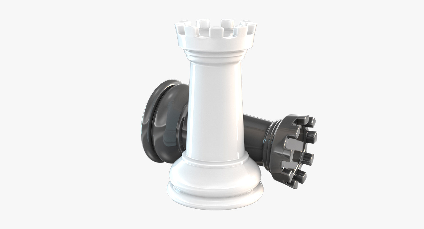 3D chessmen rook chess piece model - TurboSquid 1431177