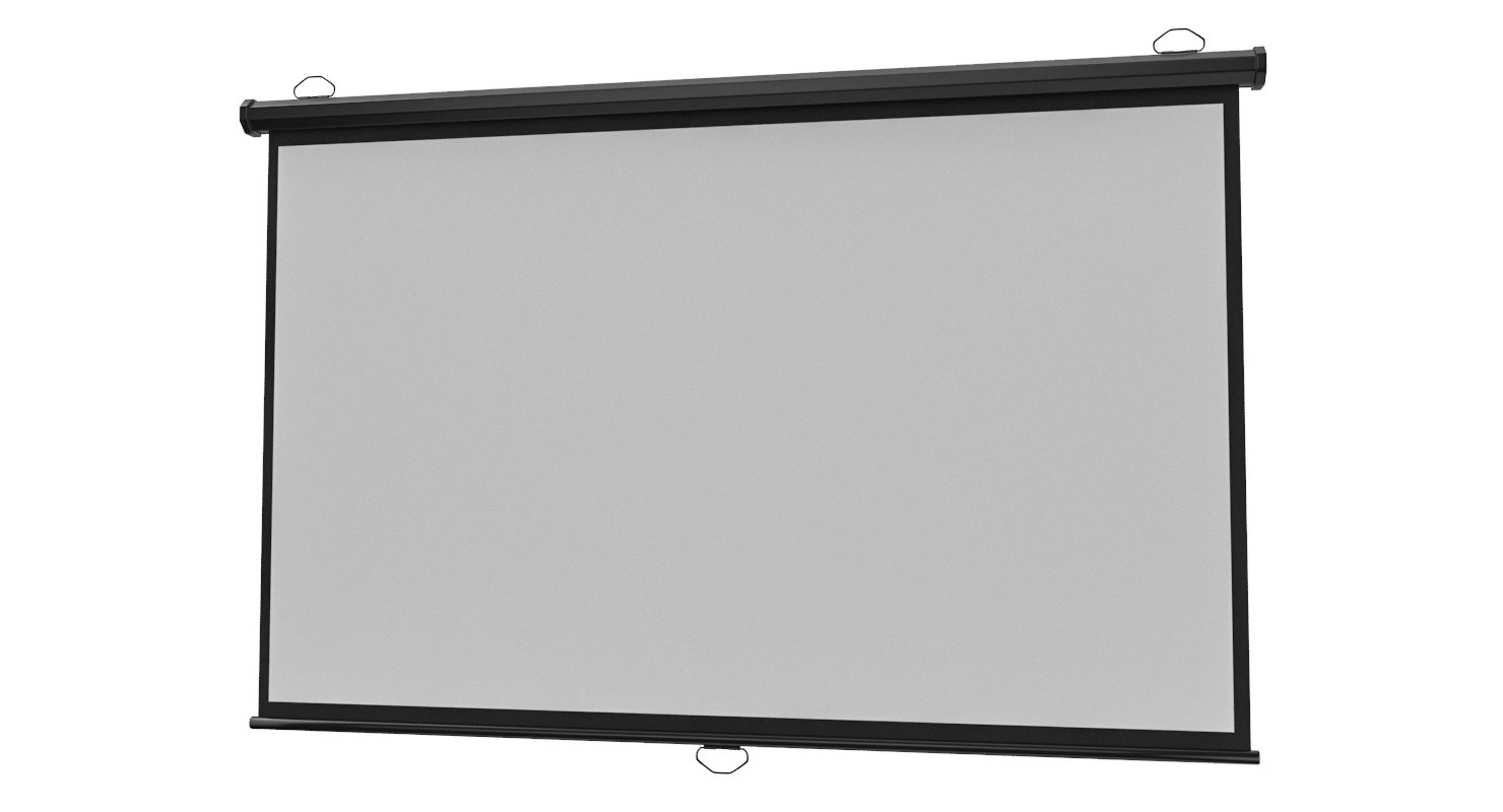 Projector screen 3D model TurboSquid 1431527