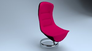 3D modern chair interior design