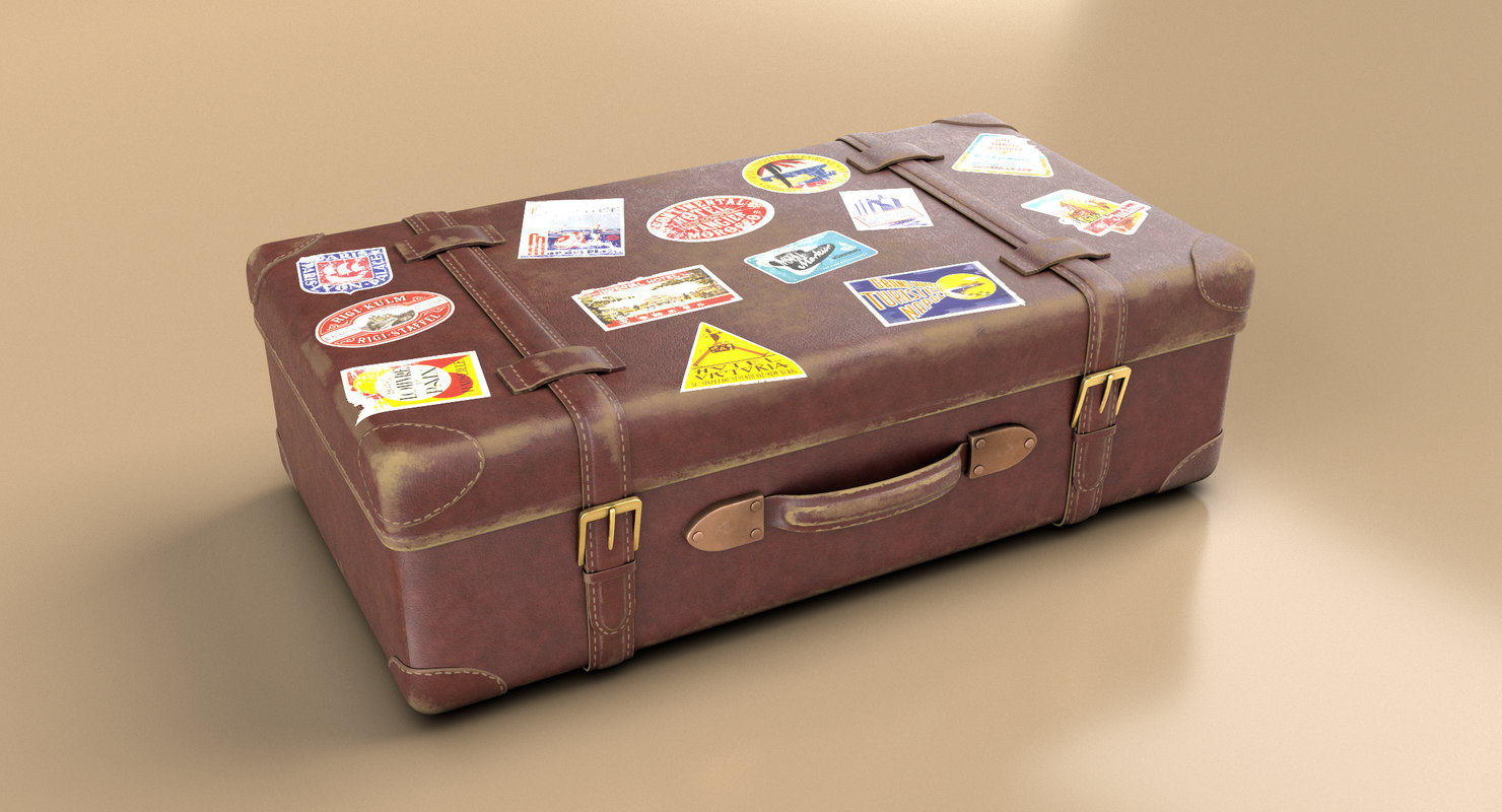 Old suitcase 3D model TurboSquid 1431717