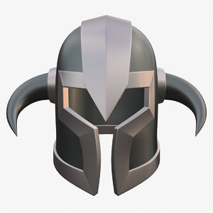 3D warrior helmet model