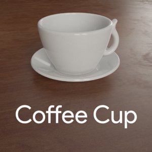 3D ceramic coffee cup