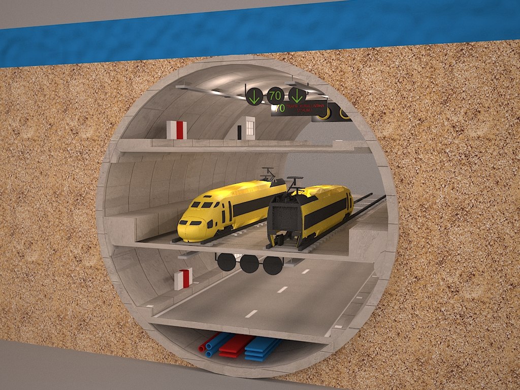 Tunnel subway eurasia 3D model - TurboSquid 1429338