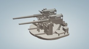 3D dual 40 mm bofors