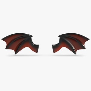 3D dark demon wings 1