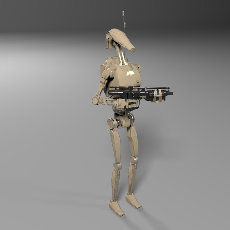 3D battle droid star wars model - TurboSquid 1432158