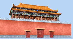 3D ancient chinese building model