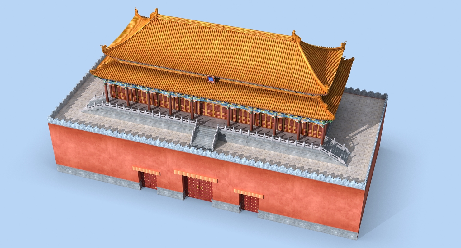 3d Ancient Chinese Building Model Turbosquid 1432357