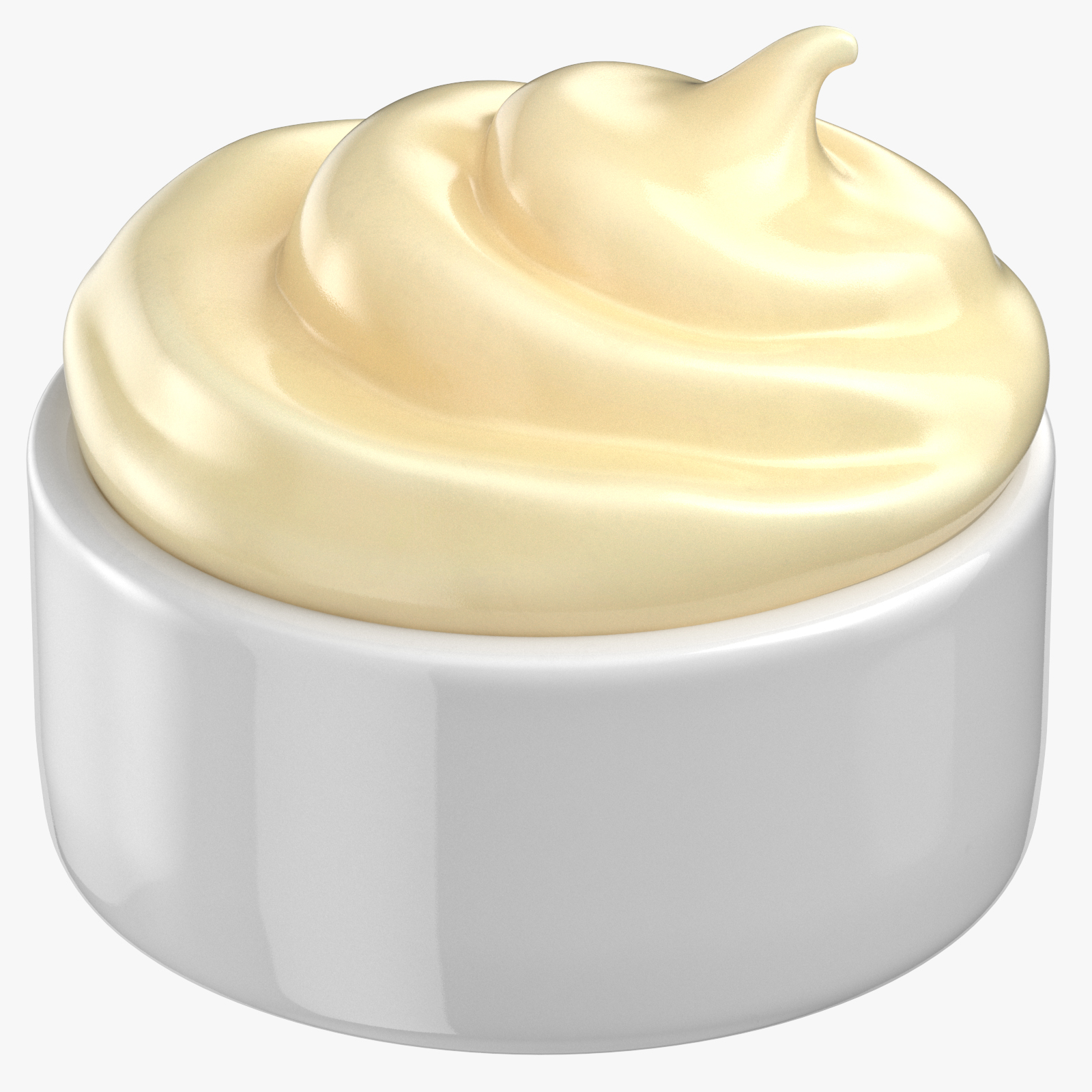 Mayonnaise sauce cup 3D model TurboSquid 1432379