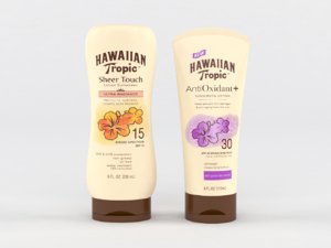 3D hawaiian tropic sunscreen lotion