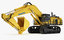 3ds max hydraulic excavator komatsu pc1250