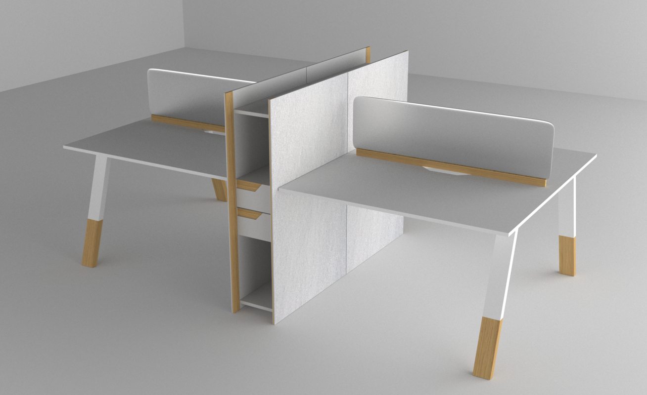 Office Desk Blender Models for Download TurboSquid