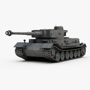 3D ww2 german tiger vk model