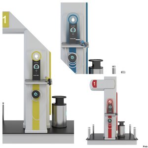 fuel station set 1 3D