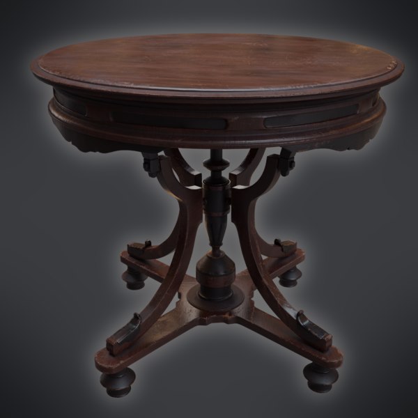 Old Table Vintage 3d Turbosquid 1432767 Old Table Vintage 3d Turbosquid 1432767, Old Round Table