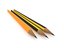 graphite pencils 3D model