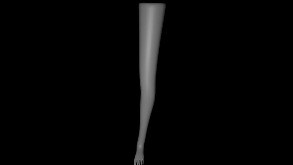 3D rigging female leg model TurboSquid 1432811